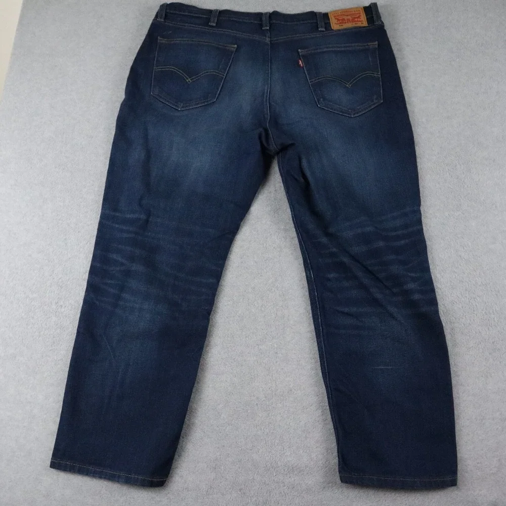 Levi's 541 Jeans‎ Mens 42x30 Athletic Taper 5-Pocket Denim Dark Blue